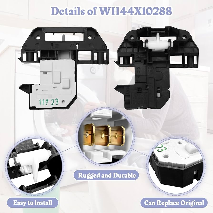 Amazon.com: WH44X10288 Washer Door Lid Lock Switch